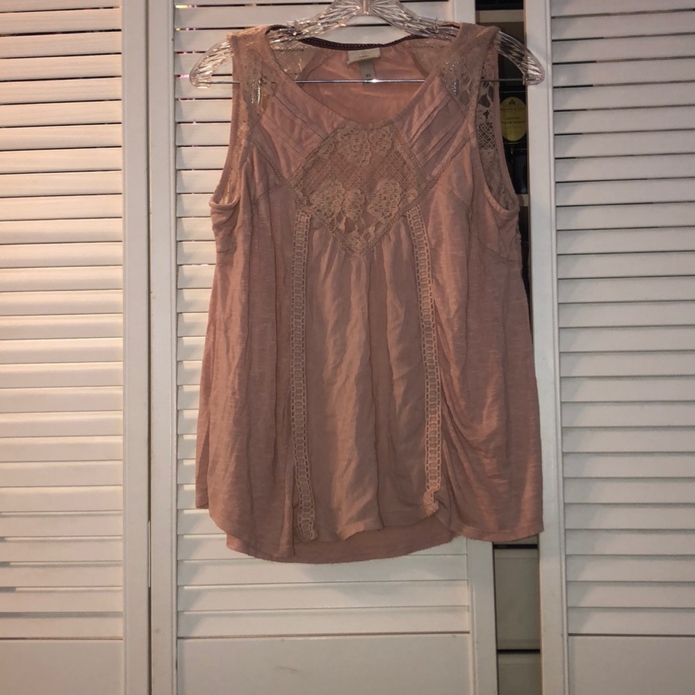 Lace Pink Top